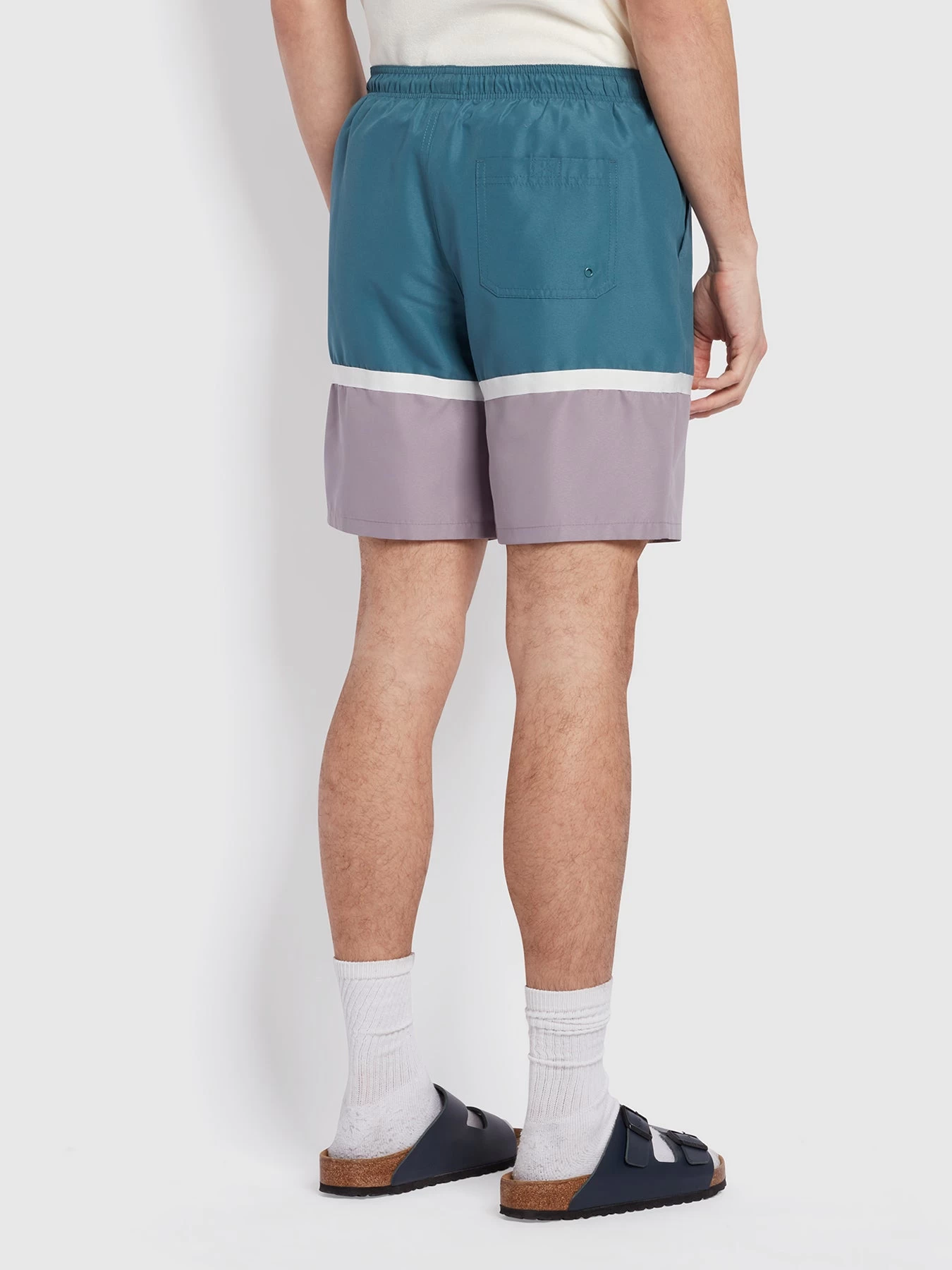 Farah Murphy Regular Fit Cut & Sew Swim Shorts In Ocean 6 Farah Murphy Regular Fit Cut & Sew Swim Shorts In Ocean - Image 4
