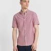 Farah Brewer Short Sleeve Shirt In Clay Red