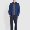 Farah Leon Relaxed Fit Overshirt In Rich Indigo -Farah f4wse024 972 alt2