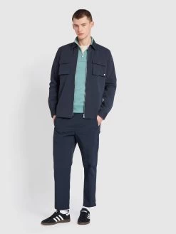 Farah Lynden Relaxed Fit Long Sleeve Shirt In True Navy 8 Farah Lynden Relaxed Fit Long Sleeve Shirt In True Navy -Farah f4wse032 412 alt2