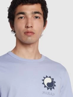 Farah Mackey Regular Fit Organic Cotton T-Shirt In Dusty Lilac -Farah fag9iilra3uuznpsewwf