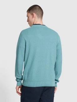 Farah Edwards Crew Neck Jumper In Brook Blue -Farah fgsqzcwl5vbrhw2ejcgg