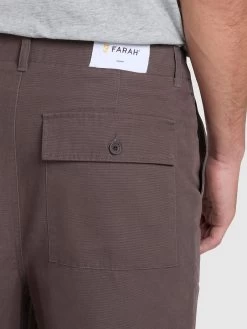 Hawtin Relaxed Fit Canvas Trousers In Farah Grey -Farah fjko6ddeftcx2vyuhmio