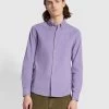 Farah Bowery Casual Fit Long Sleeve Shirt In Lavender Sunrise