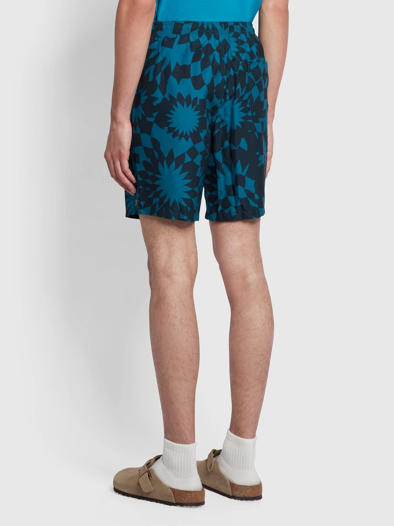 Farah Murphy Tie-Dye Print Swim Shorts In Oil Blue 5 Farah Murphy Tie-Dye Print Swim Shorts In Oil Blue - Image 3