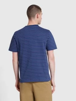 Farah Oakland Regular Fit Bretton Stripe T-Shirt In Rich Indigo 9 Farah Oakland Regular Fit Bretton Stripe T-Shirt In Rich Indigo -Farah gkjtq6m3mjziddrn4ptb