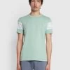 Farah Webber Slim Fit Short Sleeve T-Shirt In Summer Green