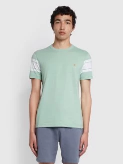 Farah Webber Slim Fit Short Sleeve T-Shirt In Summer Green