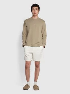 Farah Cave Organic Cotton Crew Neck Sweatshirt In Smoky Brown 8 Farah Cave Organic Cotton Crew Neck Sweatshirt In Smoky Brown -Farah gs56dqxpzz37qvq41bzy