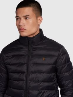 Farah Joel Regular Fit Wadded Shell Jacket In Black -Farah hbnnjtl9en2absjr8okv