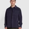 Farah Kitner Relaxed Fit Corduroy Overshirt In Liquorice Blue -Farah hn26kbuxforae7z4nlur