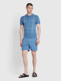 Farah Colbert Regular Fit Plain Swim Shorts In Sheaf Blue