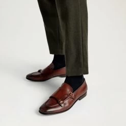 Monk Strap Brown Loafer -Farah images 1372