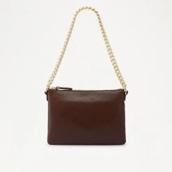 Chain Shoulder Zip Top Clutch -Farah images 1451