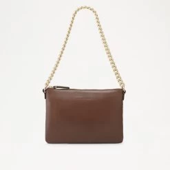 Chain Shoulder Zip Pouch Clutch -Farah images 1467