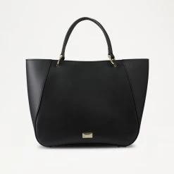 Trapeze-Shape Top Handle Bag
