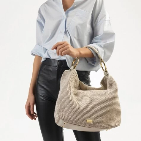 Raffia Shoulder Bag 6 Raffia Shoulder Bag - Image 4