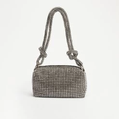 Rhinestone Knot Shoulder Bag