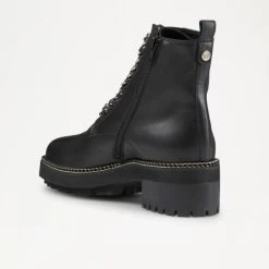 Chain Welt Lace Up Ankle Boot -Farah images 166