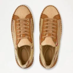 Raffia Lace Up Sneaker -Farah images 219