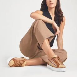 Raffia Lace Up Sneaker -Farah images 222