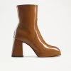 Flared Heel Platform Boot