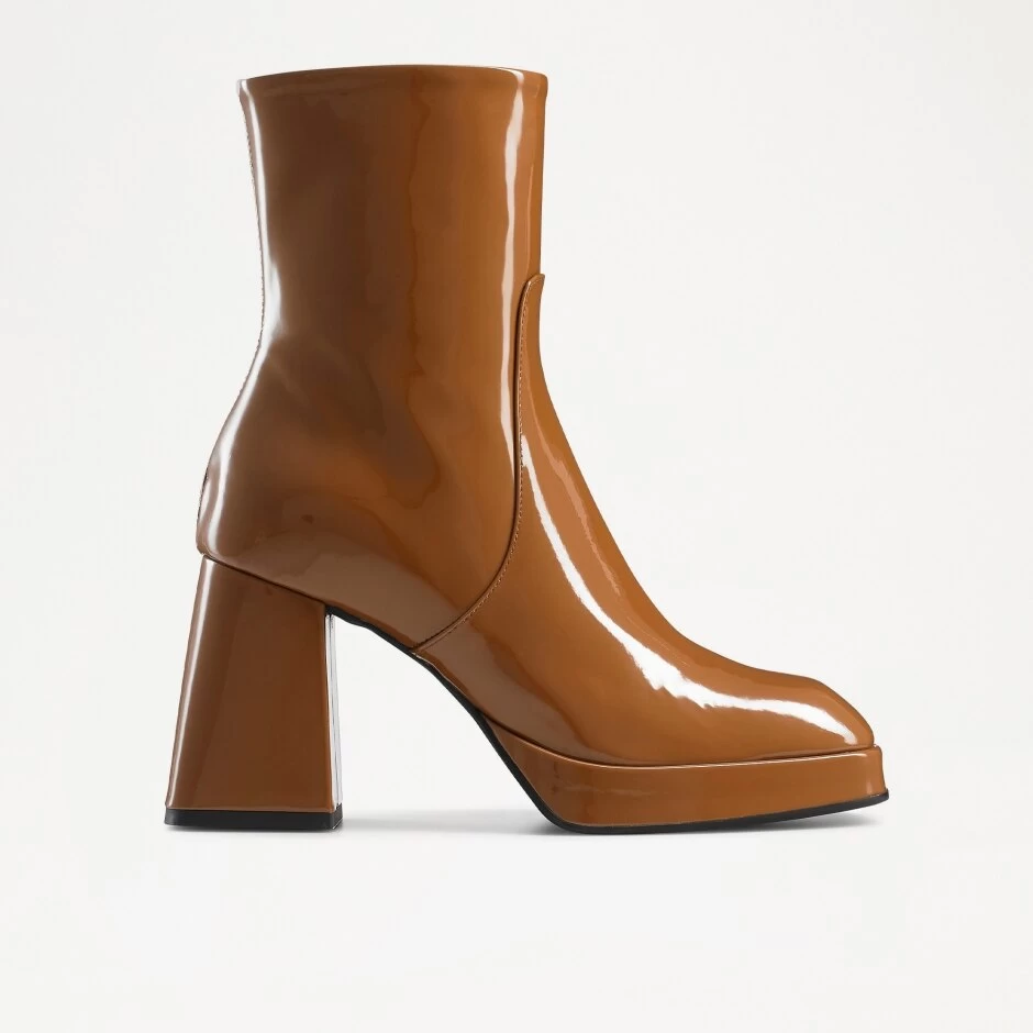 Flared Heel Platform Boot 3 Flared Heel Platform Boot