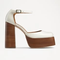 Stacked Heel Platform Sandal