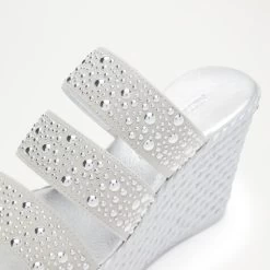 Embellished Triple Strap Wedge -Farah images 444