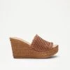 Weave Wedge Mule -Farah images 449