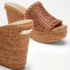 Weave Wedge Mule -Farah images 452