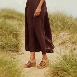 Weave Wedge Mule -Farah images 453