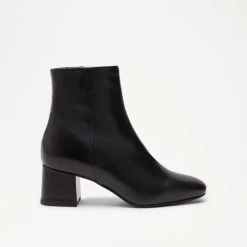 Clean Block Heel Ankle Boot