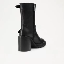 Heeled Biker Boot With Rhinestone Welt -Farah images 511