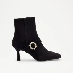 Embellished Buckle Ankle Boot