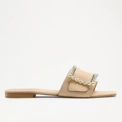 Jewelled Buckle Mule