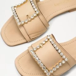 Jewelled Buckle Mule -Farah images 546