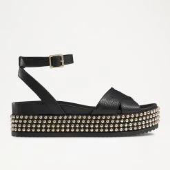Beaded Flatform Sandal