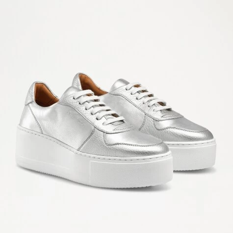 Gold Clip Lace Up Sneaker 4 Gold Clip Lace Up Sneaker - Image 2