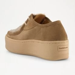 Lace Up Shearling Vamp Mocassin Sneaker -Farah images 670