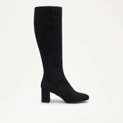 Block Heel Knee High Boot