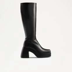 Through Sole Platform Knee High Boot