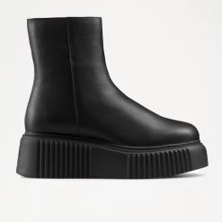 Ribbed Sole Ankle Boot