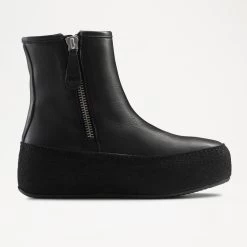 Double Zip Flatform Boot