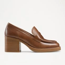 Stacked Block Heel Loafer