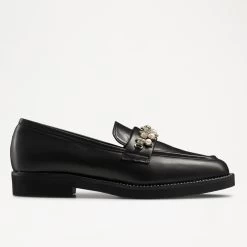 Embellished Trim Loafer With Feature Welt