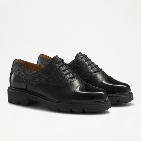 Toe Cap Patent Lace Up Derby 4 Toe Cap Patent Lace Up Derby - Image 2