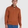 Farah Jim Quarter Zip Sweatshirt In Teak 2 Farah Jim Quarter Zip Sweatshirt In Teak -Farah j0lumxnayfo5hdr9rozl