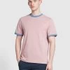 Farah Groves Regular Fit T-Shirt In Dark Pink