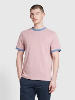 Farah Groves Regular Fit T-Shirt In Dark Pink